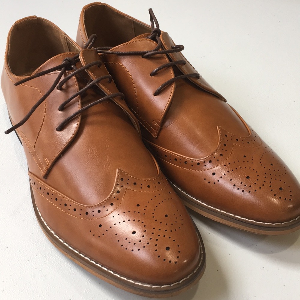 Harrison Myles C-283 men’s cognac shoes lace up